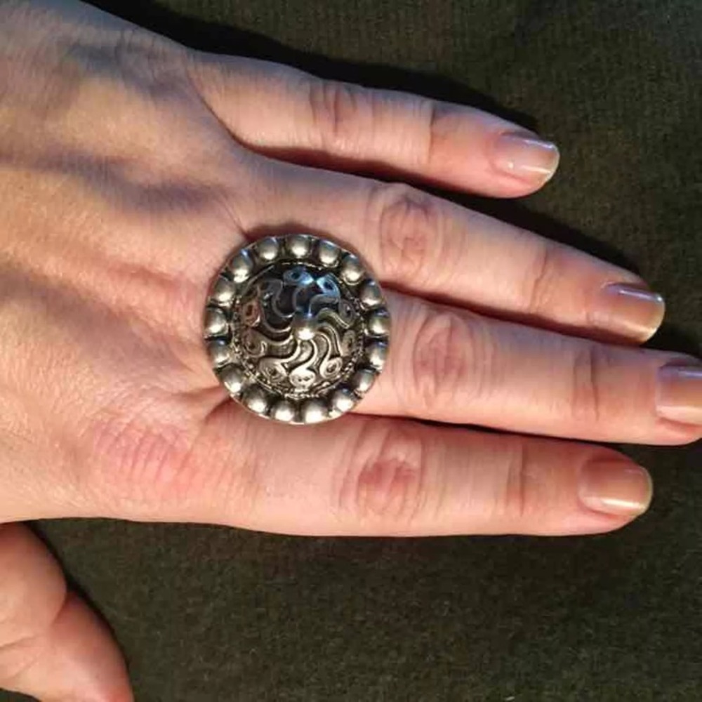 Silver Tibetan ring