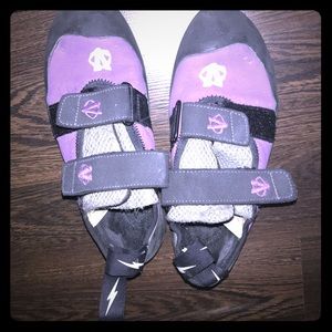 Purple Evolv Rock Climbing Shoes