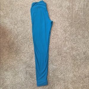 OS bright blue Lularoe Leggings