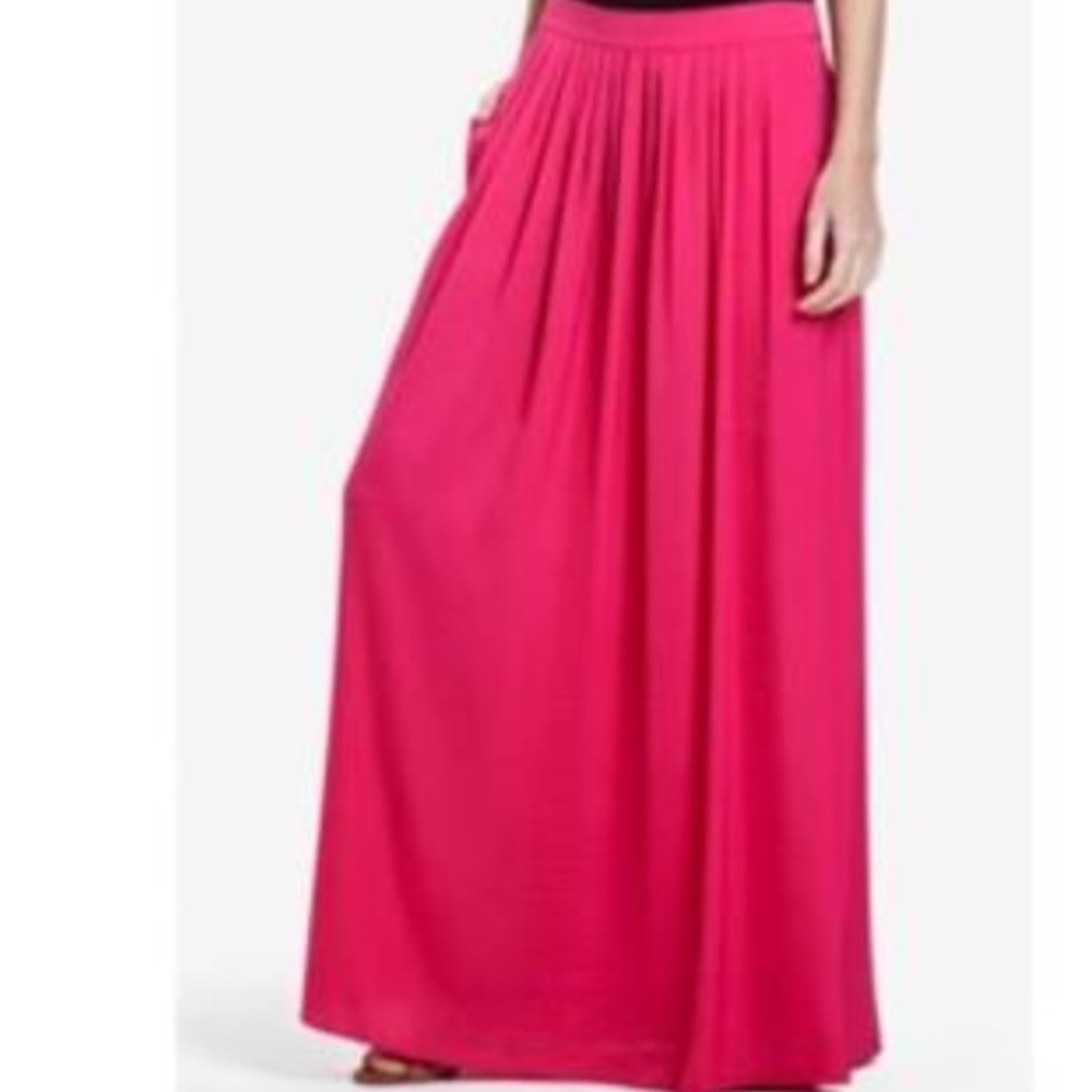 BCBG silk maxi skirt