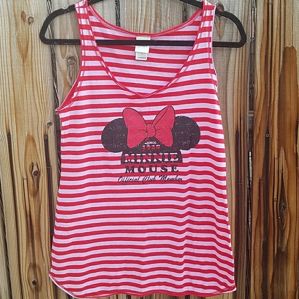 Disney striped minnie mouse sleeveless top