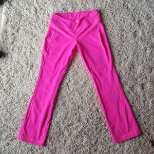 Bright pink Lululemon Straight leg pants.