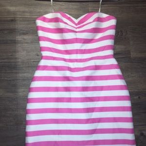 Pink and White Striped Kate Spade Dress