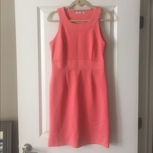 Coral cocktail dress