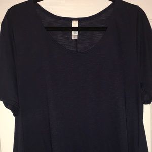 Lularoe Navy Blue Perfect Tee XL NWOT