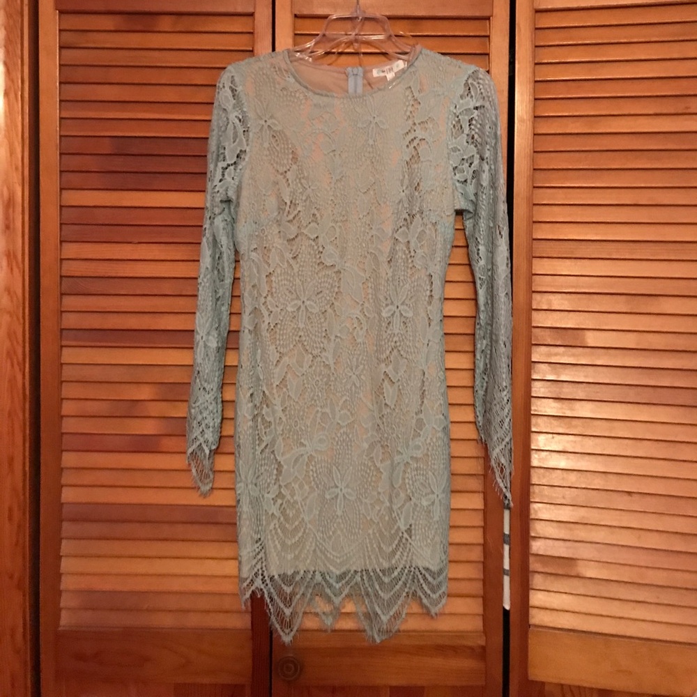 Francesca's Lace Long Sleeve Dress