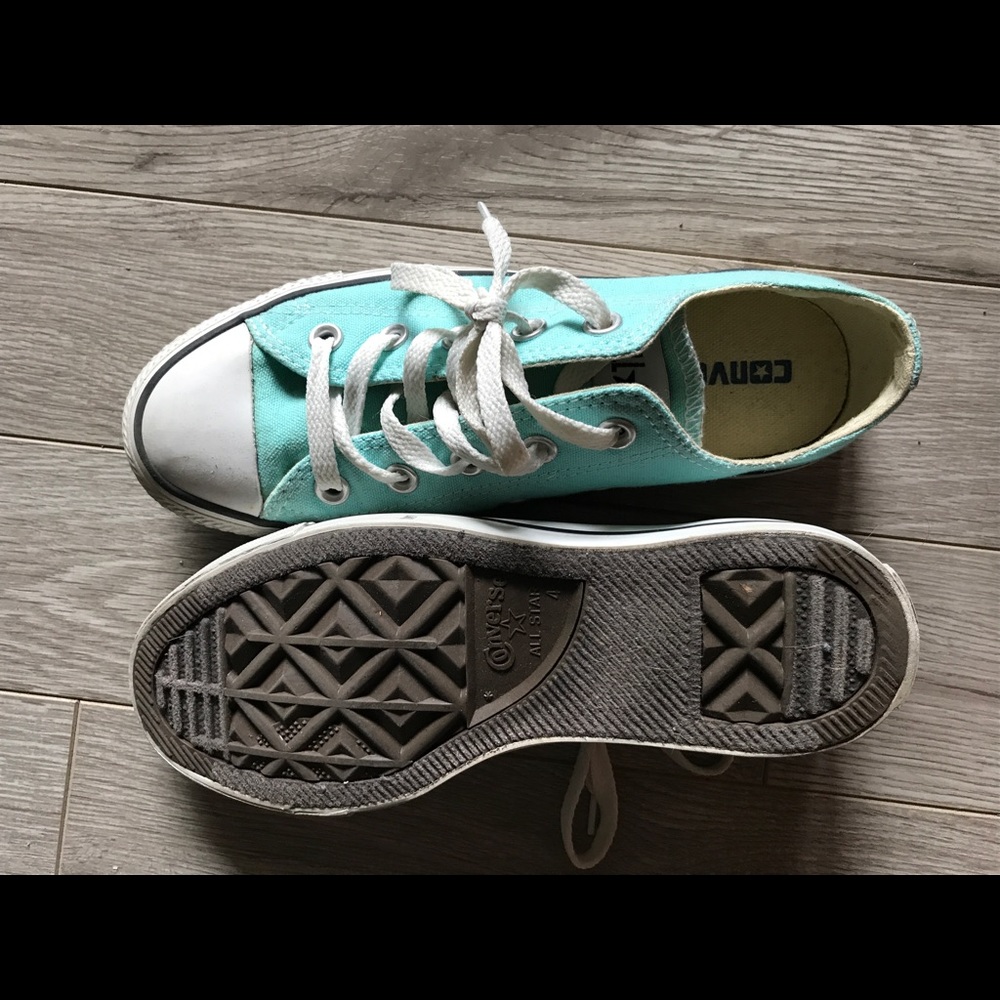 aqua Blue converse - Picture 3 of 5