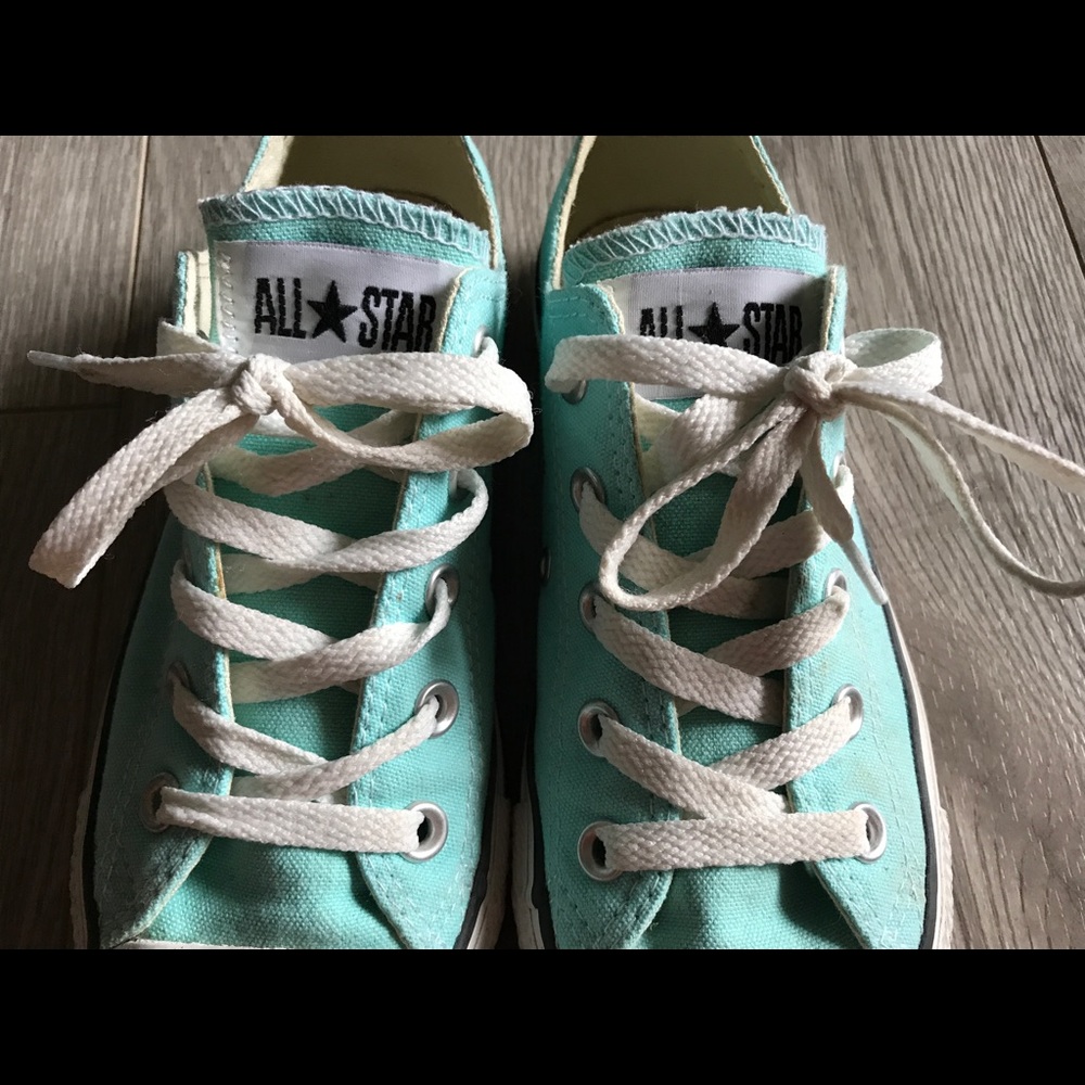 aqua Blue converse - Picture 4 of 5