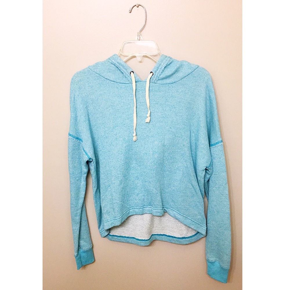 Light Teal Hooded Sweatshirt