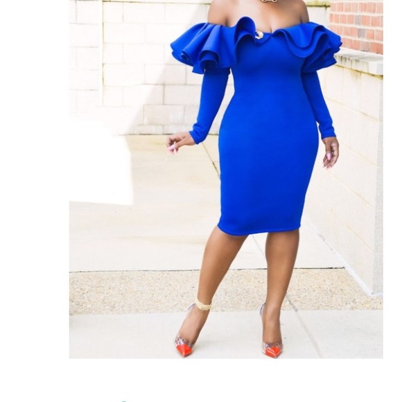 Gorgeous off the shoulder ruffle dress - Picture 2 of 4