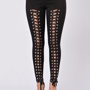 FashionNova Lace Up "Nori" pants