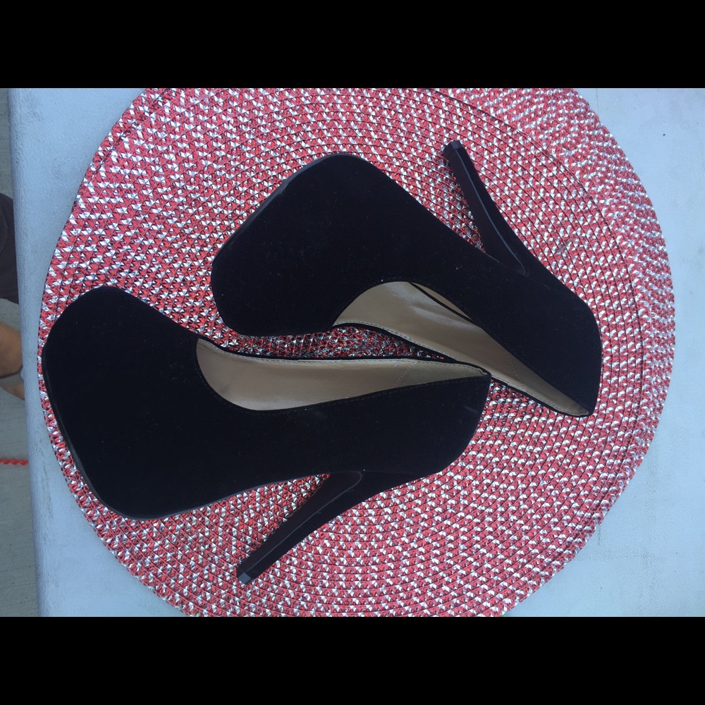 Black platform heels