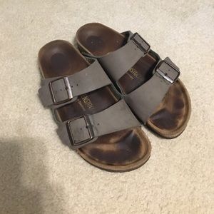 Grey birkenstocks