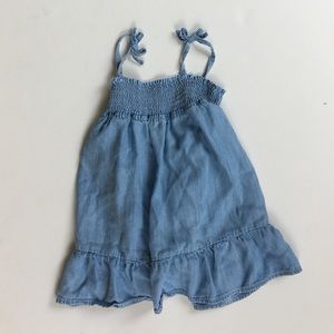 NWOT Toddler girl chambray dress & bloomers 2T