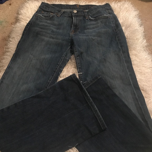 Size 29 7 for all man kind boot cut jeans! - Picture 1 of 4