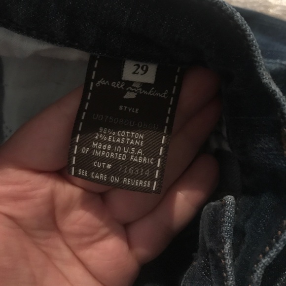 Size 29 7 for all man kind boot cut jeans! - Picture 3 of 4