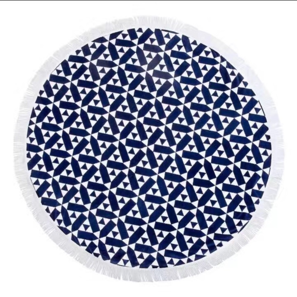 Geo Print Beach Towel