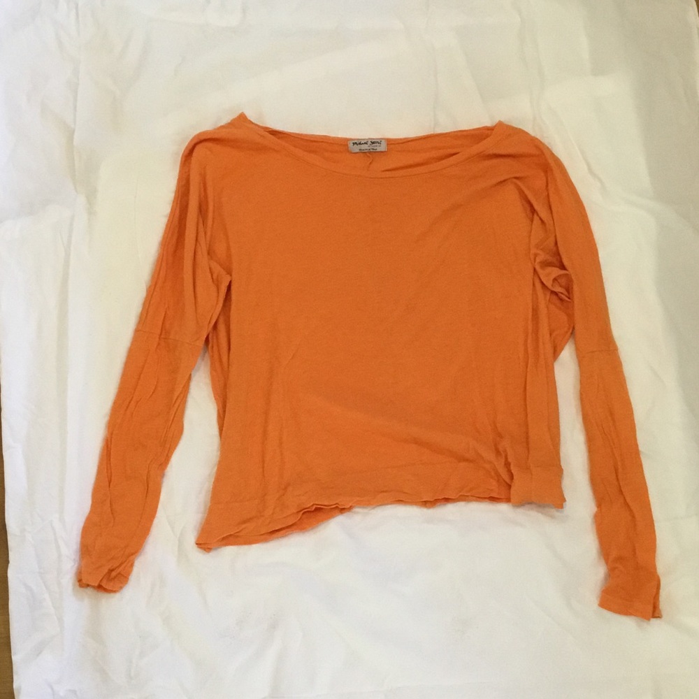 Orange Michael Stars long sleeve t-shirt