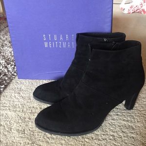 Stuart weitzman - honcho black suede shoes kw68727