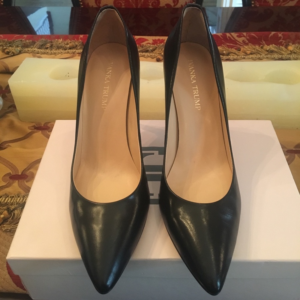 Ivanka Trump Leather Stilettos