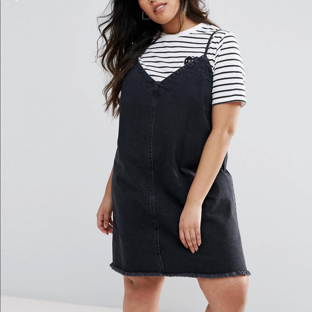 Denim slip dress