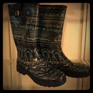 Faux Fur Lined Rainboots