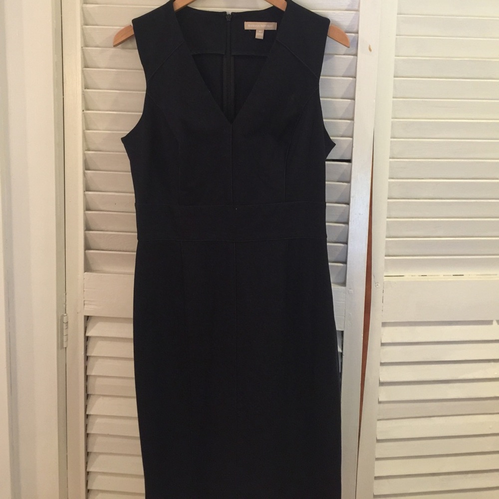 Banana Republic dark navy stretch dress size 10
