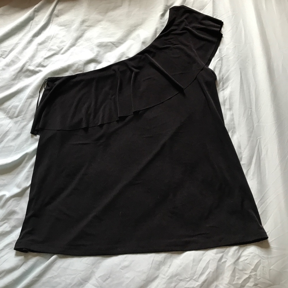 Express one shoulder black