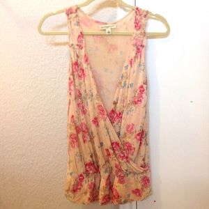 Banana Republic 100% Silk Drape Blouse