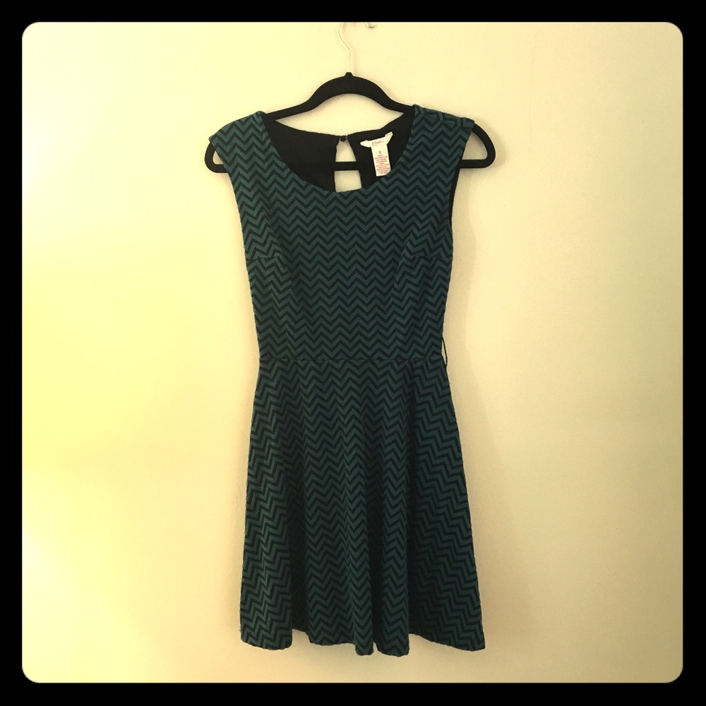 Candie's Teal and Black Small Dress