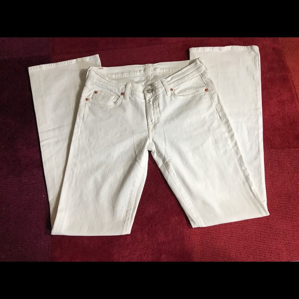 7 4AMK White boot cut jeans, size 29th. - Picture 3 of 4