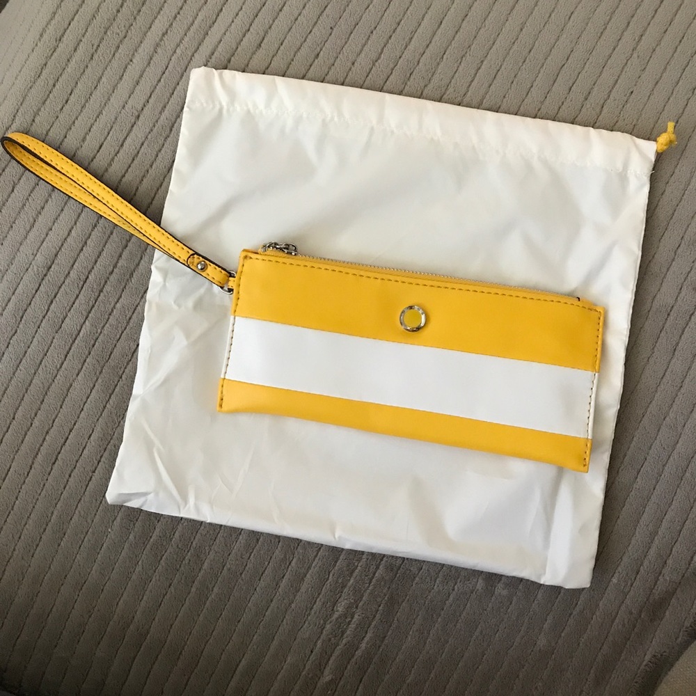 Grace Adele Yellow Wristlet