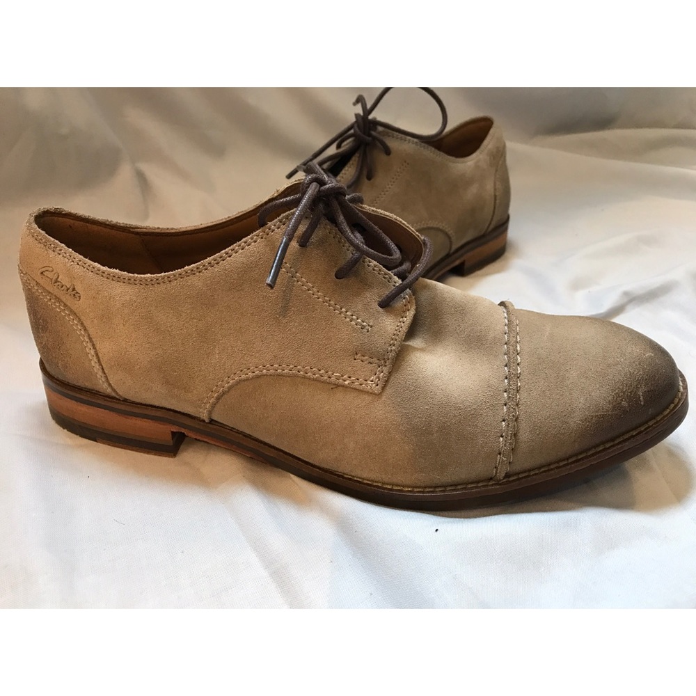 Clarks Distressed Suede Shoes