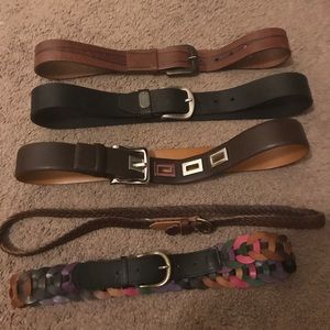 Assortment of Belts. Sizes small & medium.