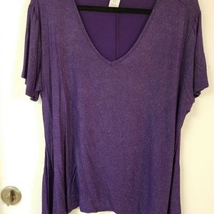 Purple ladies top 1X