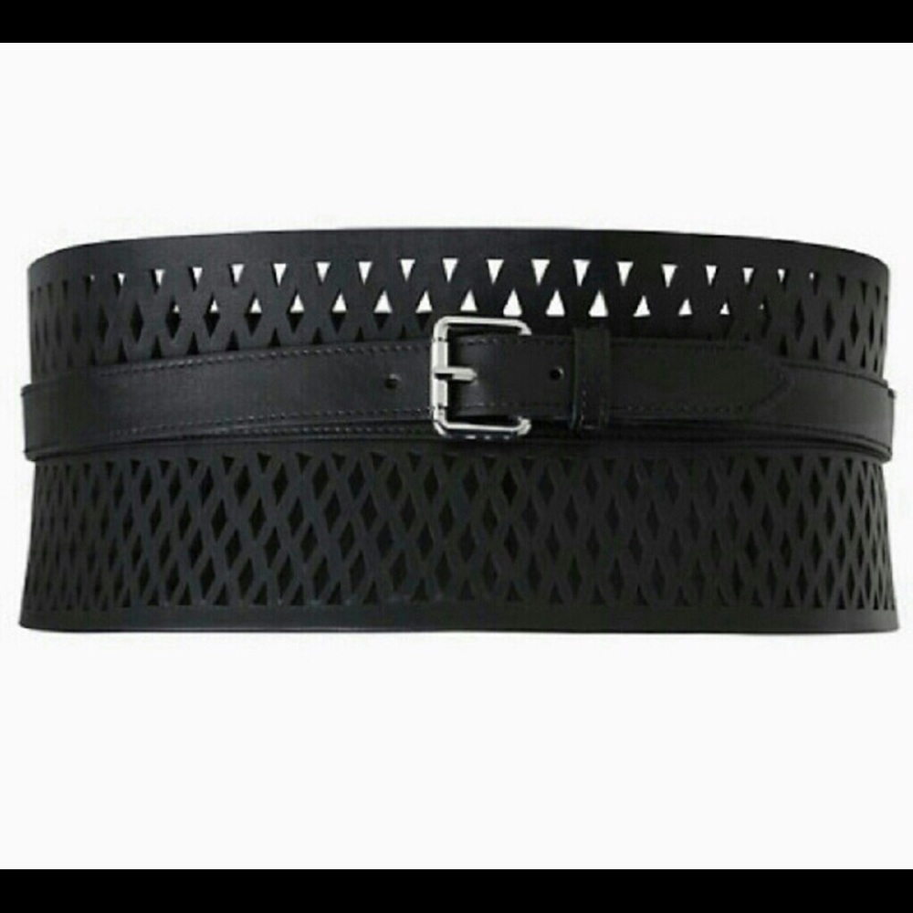 Torrid Black Wide cutout stretch belt size 1