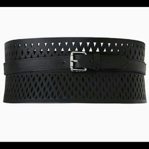 Torrid Black Wide cutout stretch belt size 1