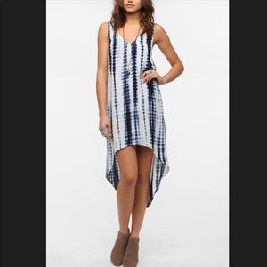 Blue Staring At Stars Tiedye High-low Dress