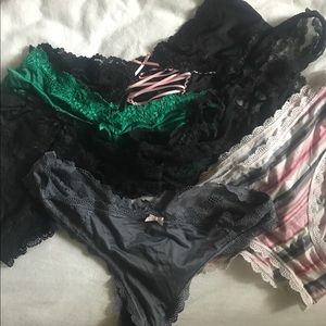 VS silky thongs and panties -NWOT