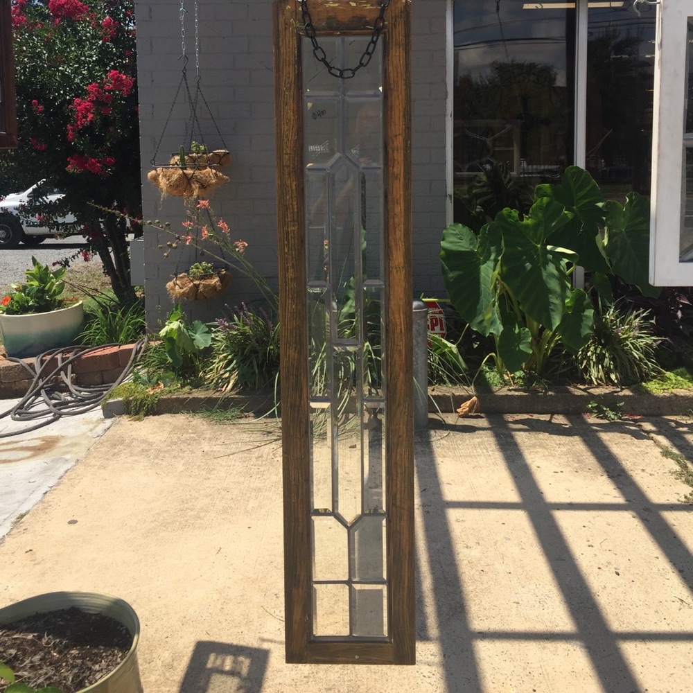 Rectangular stained glass window