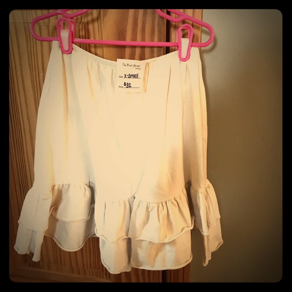 Vintage Black Market Cream Skirt