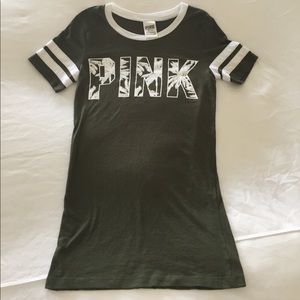 Victoria's Secret pink army green tshirt