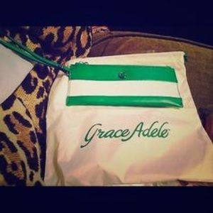 Grace Adele Green Wristlet