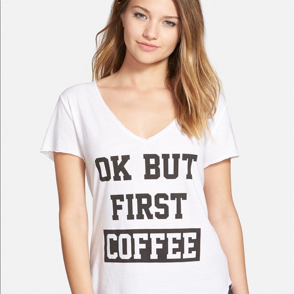 'Ok but first coffee' shirt💁🏻