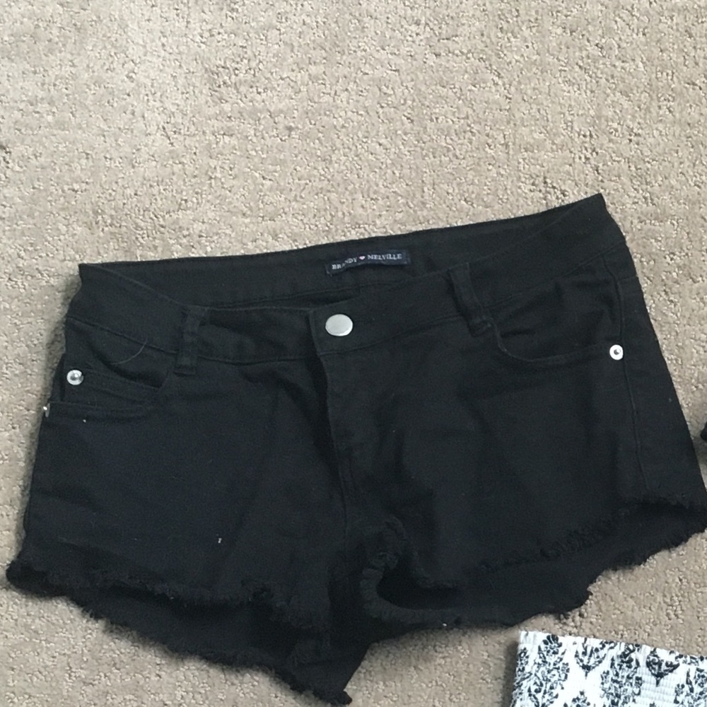 Black Brandy Melville Jean Shorts