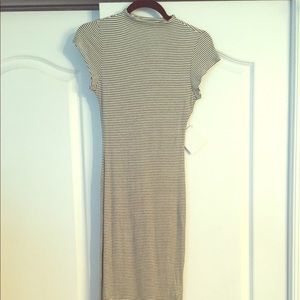 Black and white stripe dress