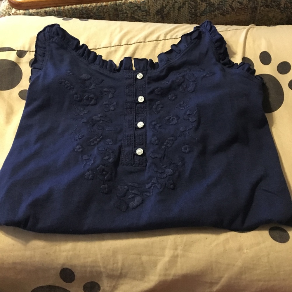 Navy blue fancy camisole