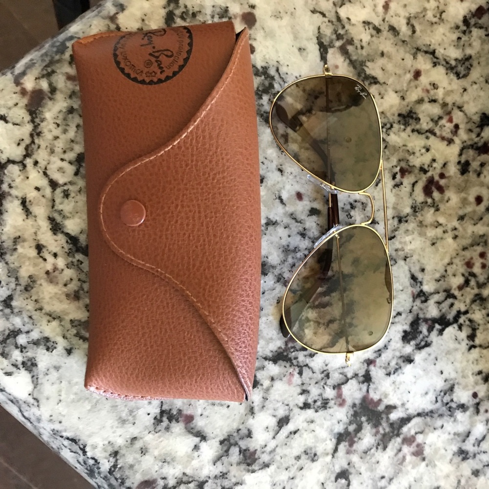 Ray Ban Brown Gradient Aviators 55MM