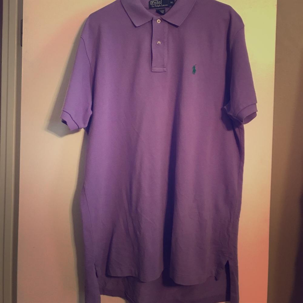 Purple men's polo Ralph Lauren