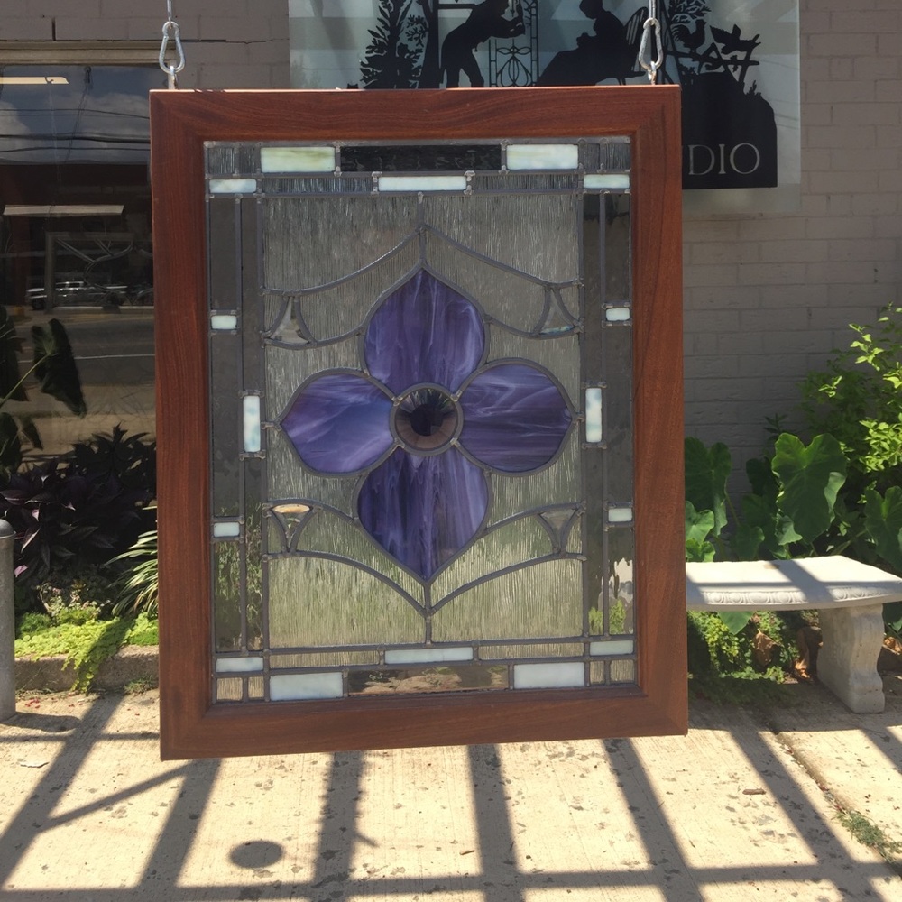 Small stained glass window